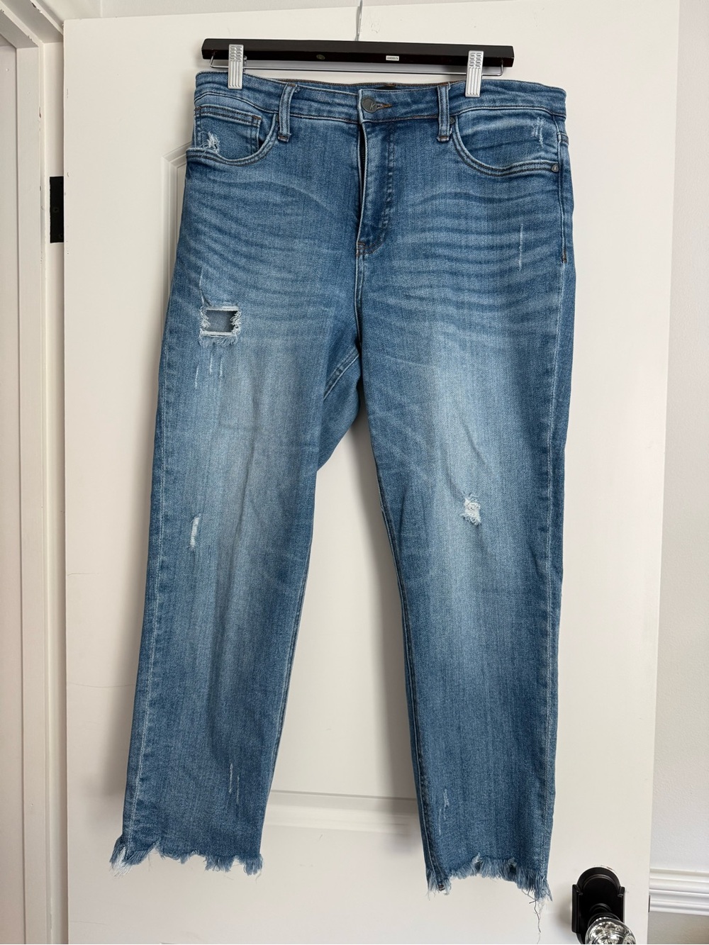 Women’s Distressed Blue Denim Jeans